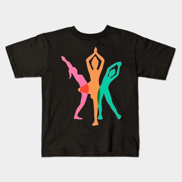 Pilates day Kids T-Shirt by TheDesigNook